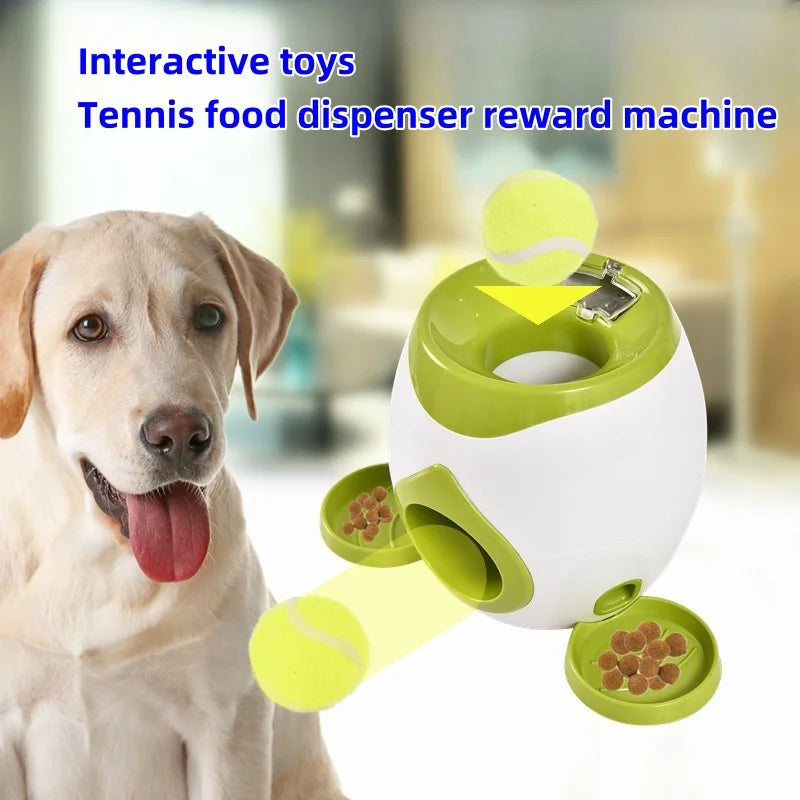 Interactive Tennis Ball Dog Feeder – Fun Reward Game & Snack Dispenser | Training Tool for Dogs & Cats