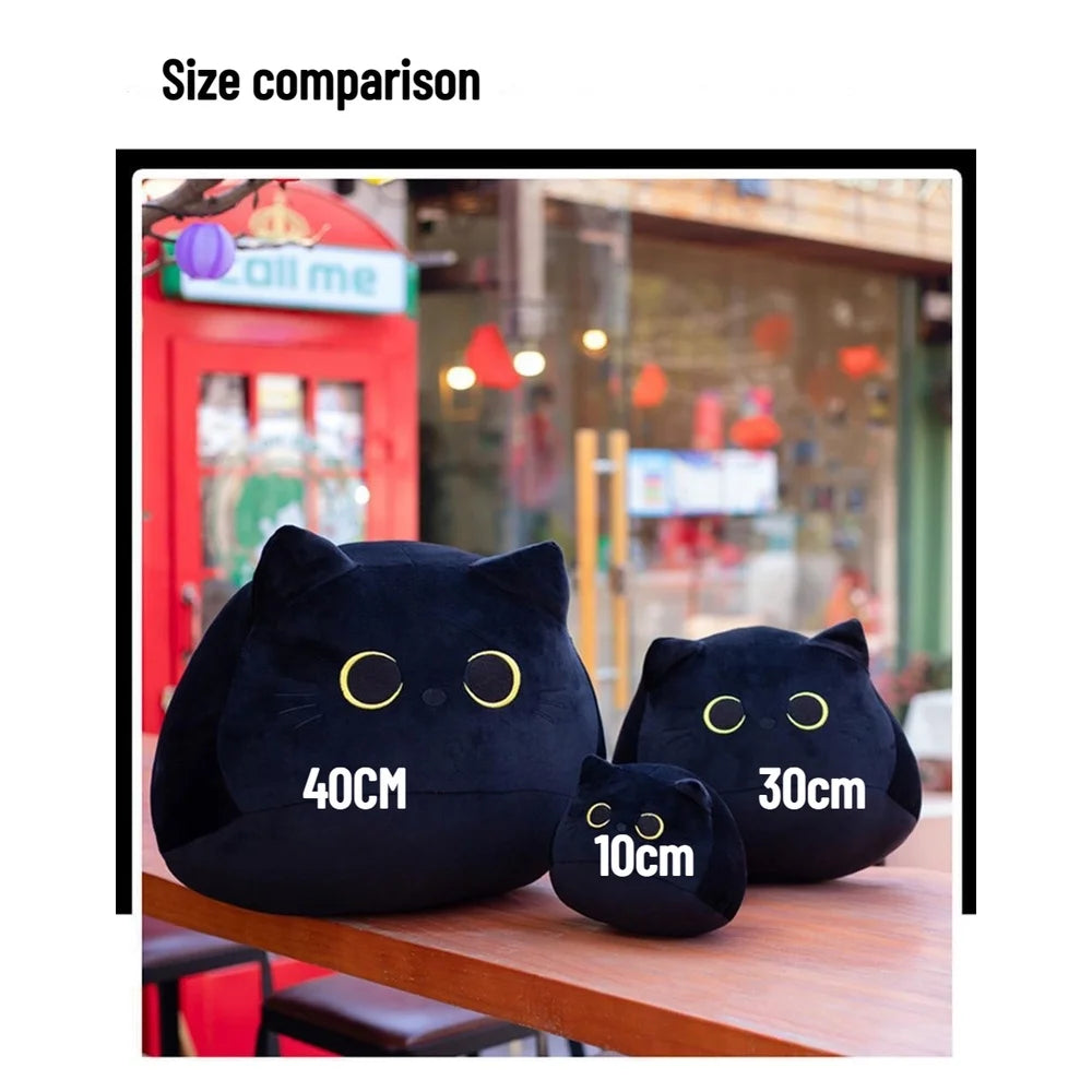 Black Cat Plush Toy – Soft Stuffed Animal Doll