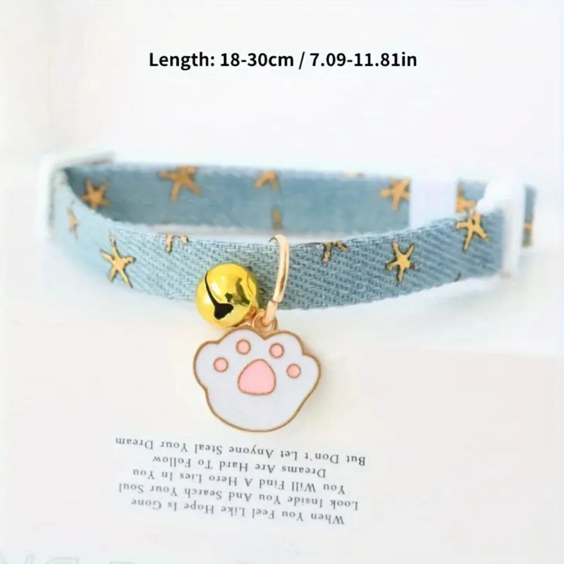 Cat collar with bells and safety buckle