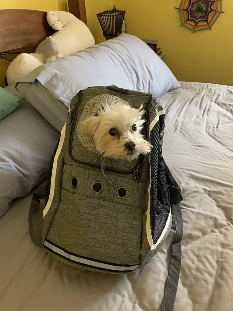 Pet Dog Carrier Bag Carrier For Dogs Backpack Portable Travel Breathable Dog Bag Outdoor Dog Carrier Bag Pet Carrying Supplies