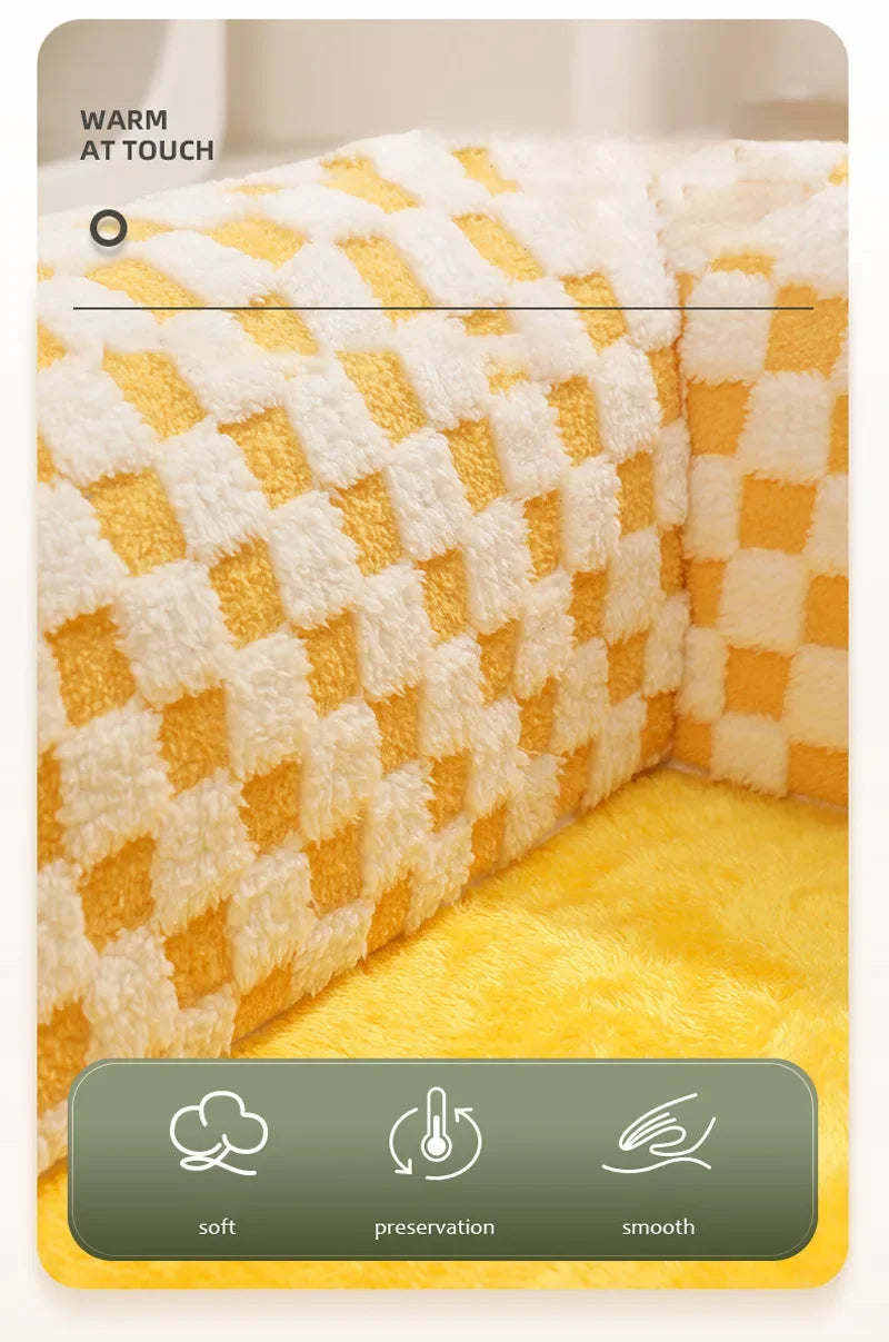 2-in-1 Cat Tunnel Bed – Plush Hideaway Tunnel with Removable Mat & Play Ball 2-in-1 Cat Tunnel Bed – Plush Hideaway Tunnel with Removable Mat & Play Ball