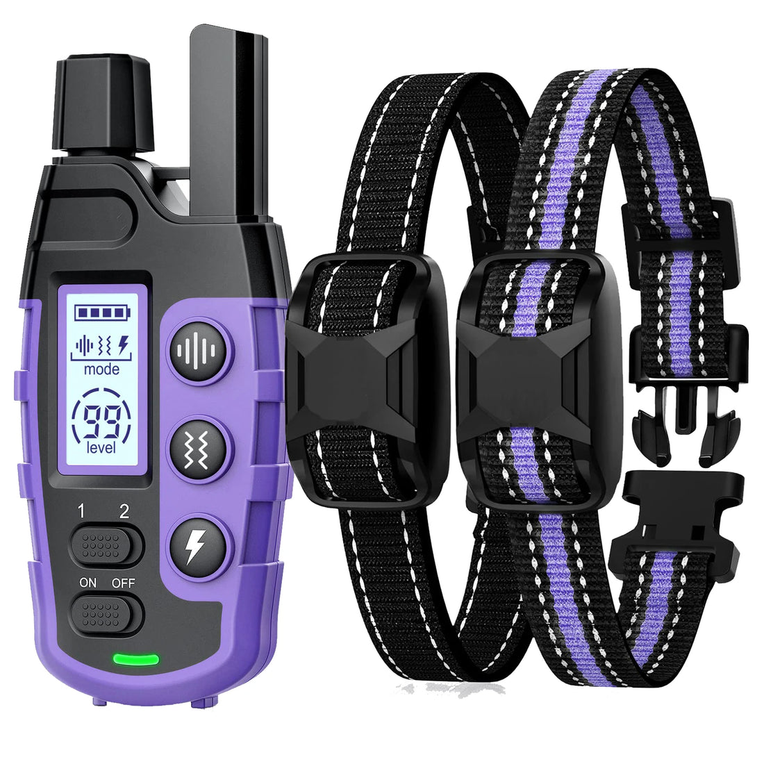 3300Ft Electric Dog Training Collar – Waterproof & Rechargeable Remote Control E-Collar with Shock, Vibration & Beep for Dogs 5–120 lbs