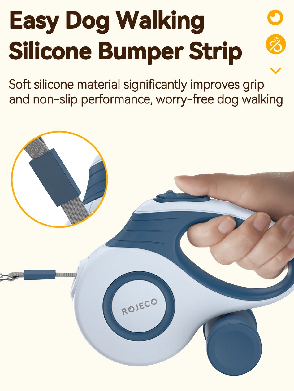 ROJECO Automatic Retractable Dog Leash 10ft/16ft Extendable