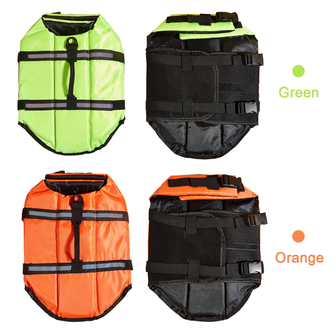 Reflective Adjustable Dog Life Jacket – High-Buoyancy Safety Vest for Large Dogs