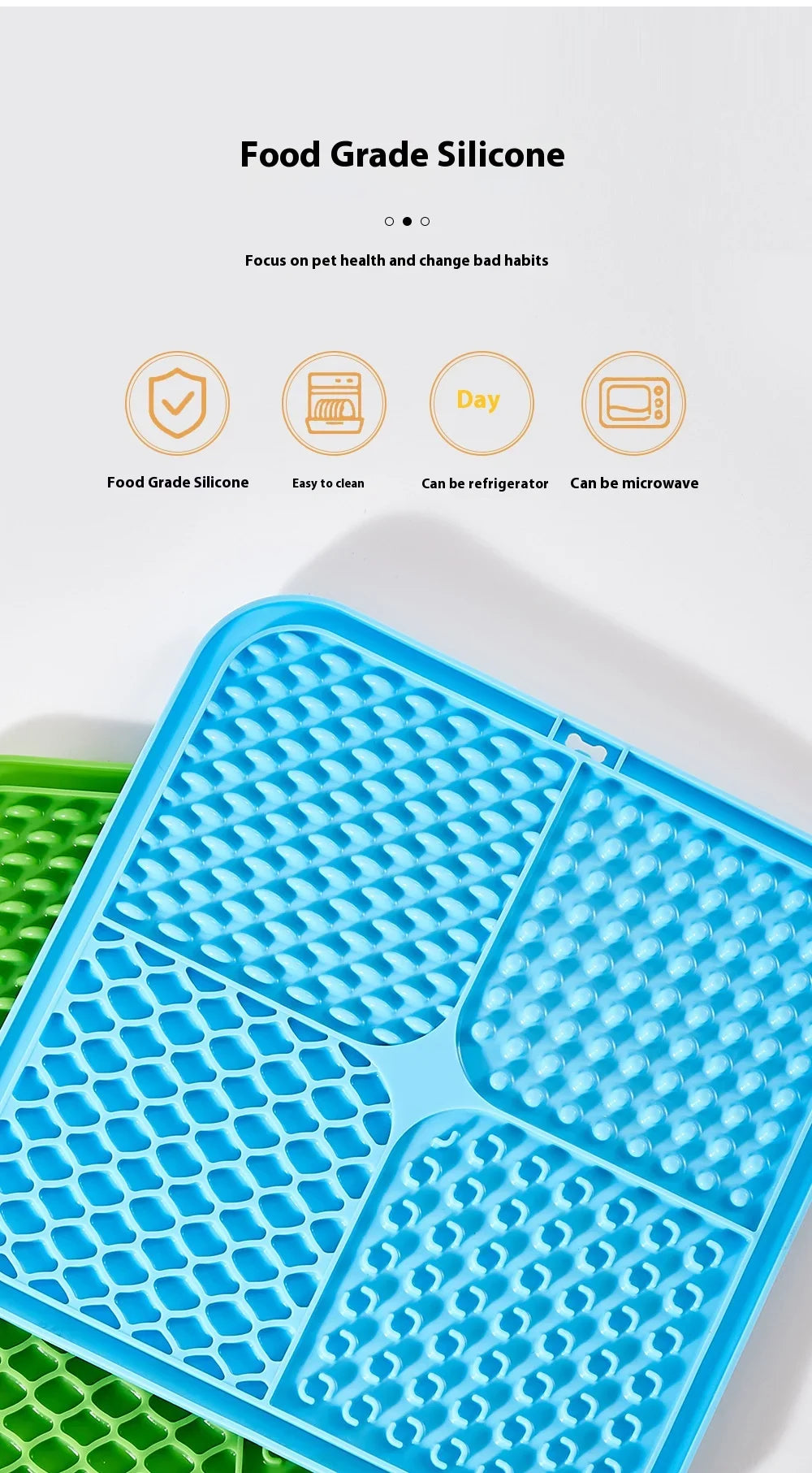 Pet Licking Mat – Anti-Choking Slow Feeder Plate for Dogs & Cats | Yogurt & Wet Food Treat Mat
