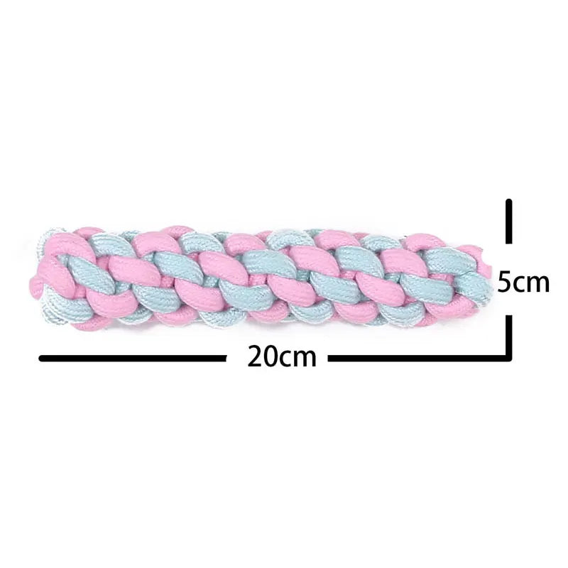 Chew Toy for Small Dogs – Cotton Rope Molar Ball | Dog Training & Teething Toy | Pet Accessories for Teeth Cleaning, Chewing & Play
