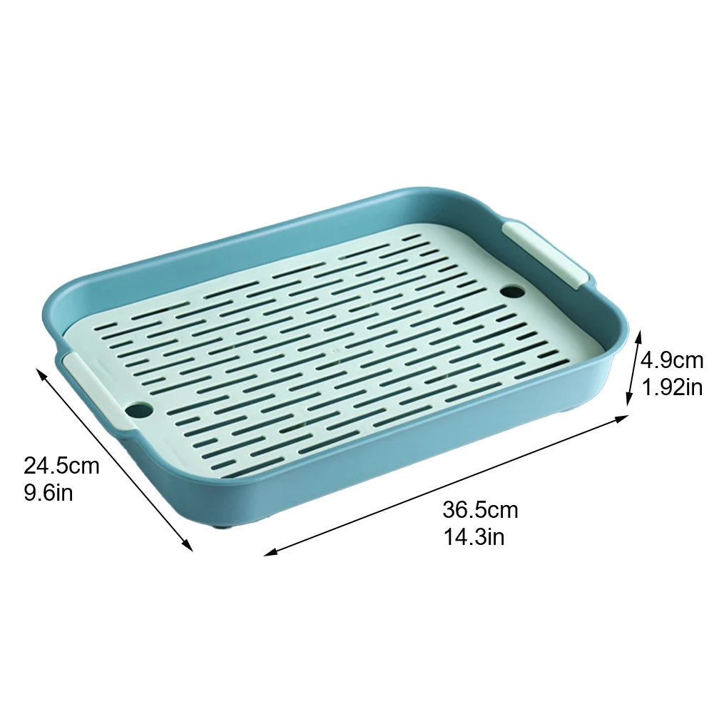 Rabbit Litter Box – Small Animal Corner Toilet Tray for Guinea Pigs, Bunnies, Hamsters, Chinchillas, Ferrets & More