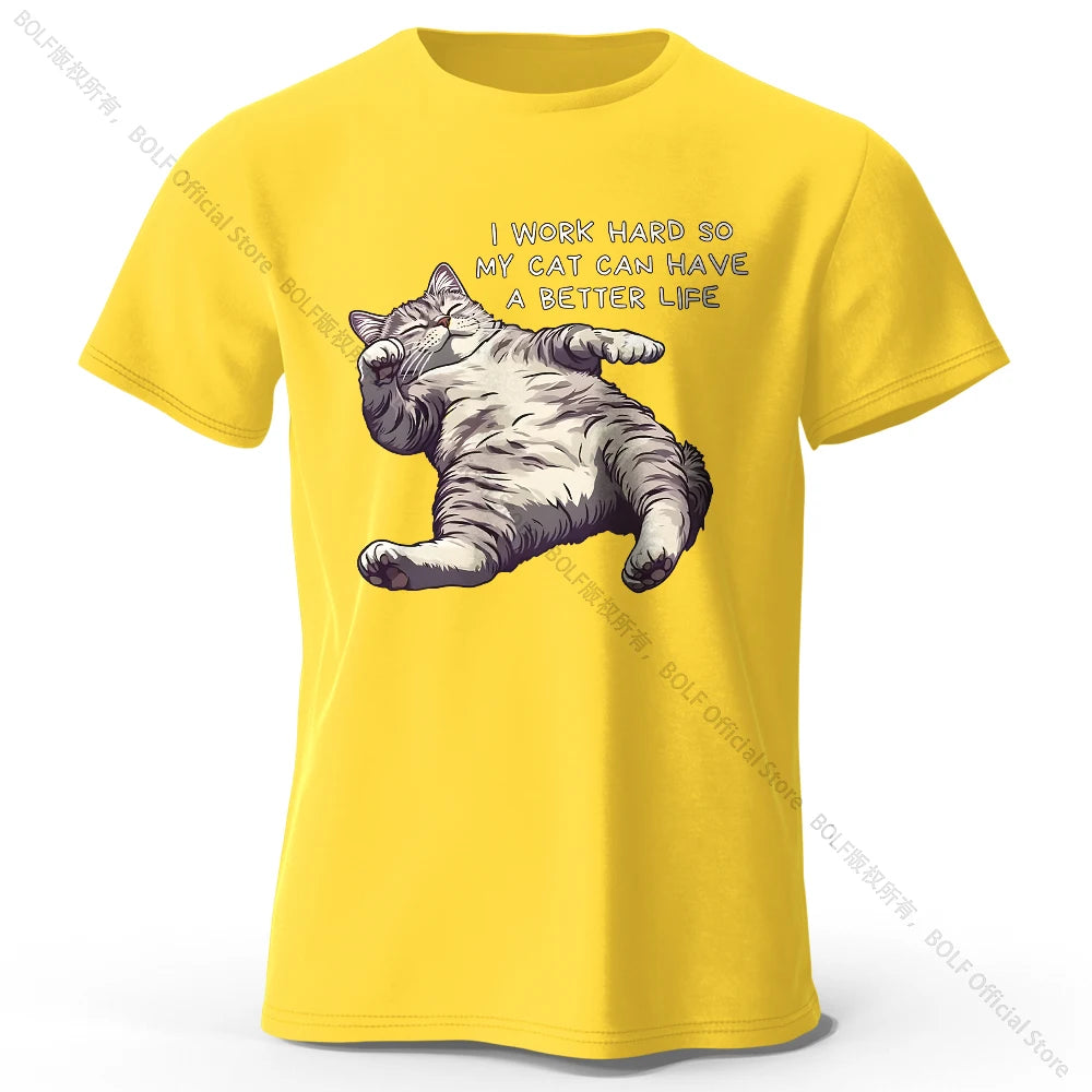 Kawaii Cat Lover T-Shirt – Soft Cotton Unisex Tee with Cute Anime-Inspired Design