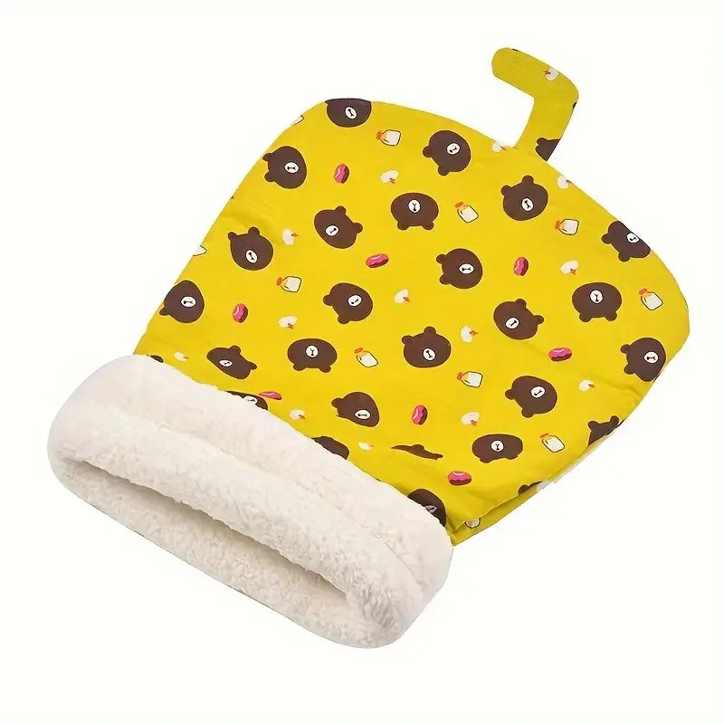 Cozy Plush Pet Sleeping Bag – Semi-Enclosed Tunnel Bed for Cats & Small Dogs | Soft, Warm, and Stuffed for Comfort
