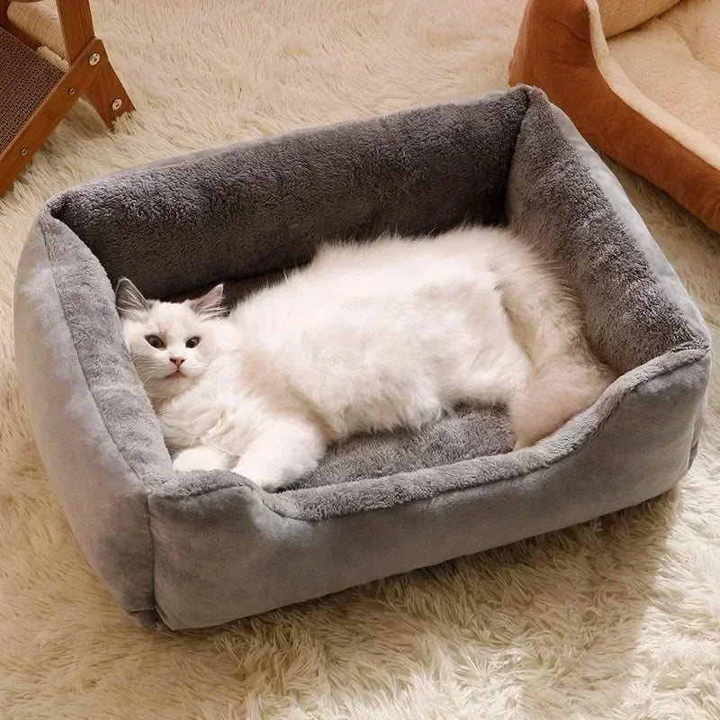 Rectangular Pet Bed  – Cozy Sleep Mat for Cats & Small Dogs