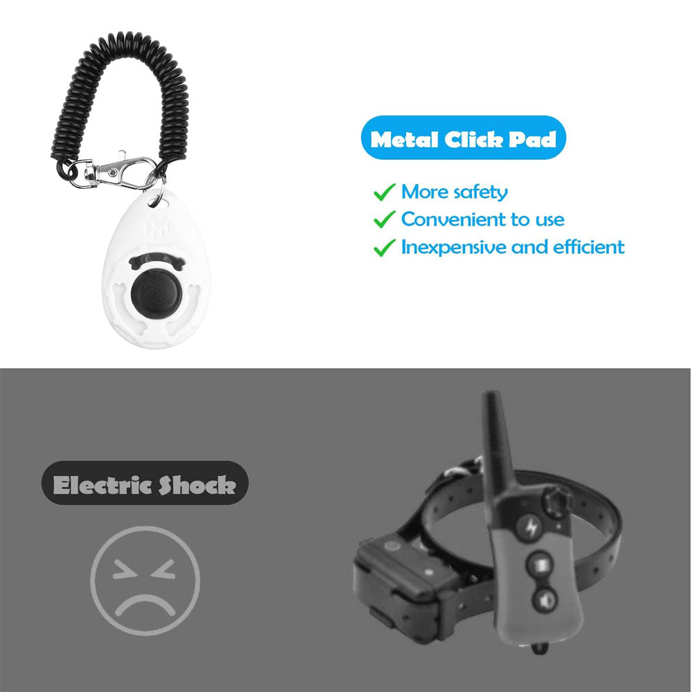 2-Pack Dog Training Clicker with Adjustable Wrist Strap – Lightweight, Durable & Easy to Use for Dogs, Cats, Birds, Horses & More