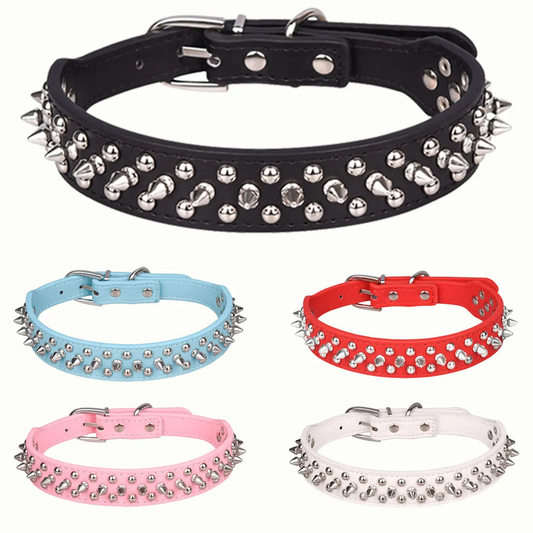 Dog Adjustable Rivet Collar