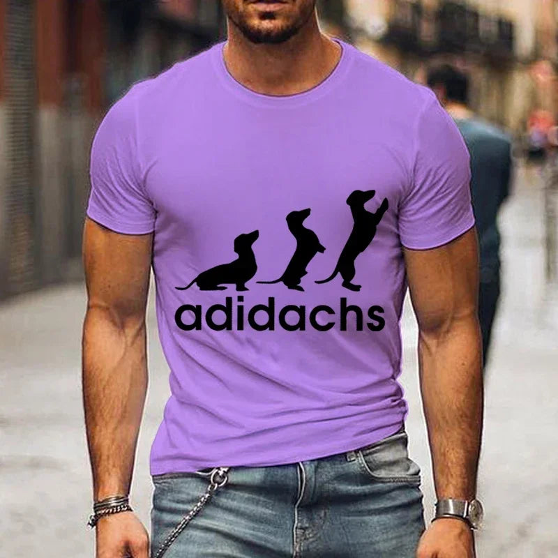 Dachshund Dog Lover T-Shirt – Unisex Graphic Tee for Men & Women | Harajuku Style Casual Oversized Shirt (M–5XL)