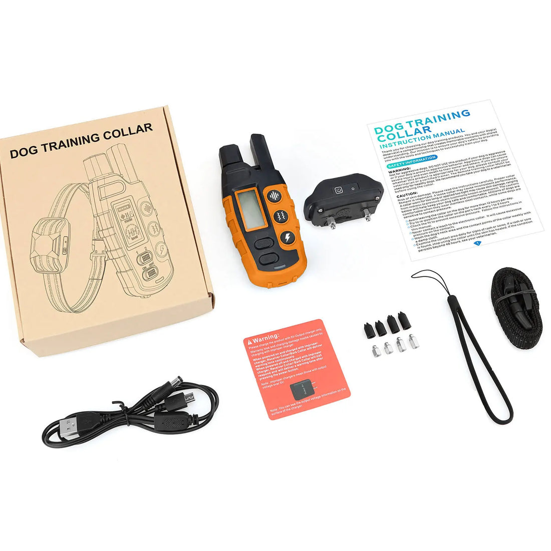 3300Ft Electric Dog Training Collar – Waterproof & Rechargeable Remote Control E-Collar with Shock, Vibration & Beep for Dogs 5–120 lbs