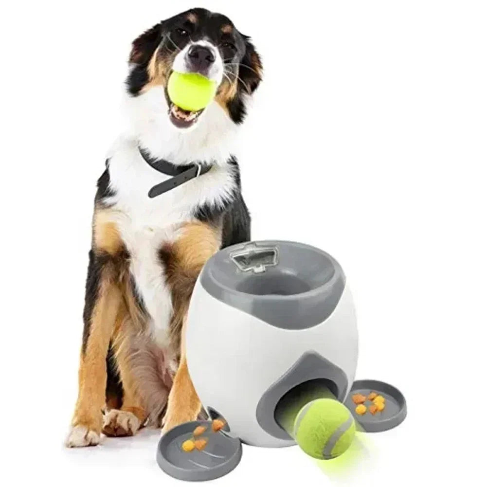 Interactive Tennis Ball Dog Feeder – Fun Reward Game & Snack Dispenser | Training Tool for Dogs & Cats