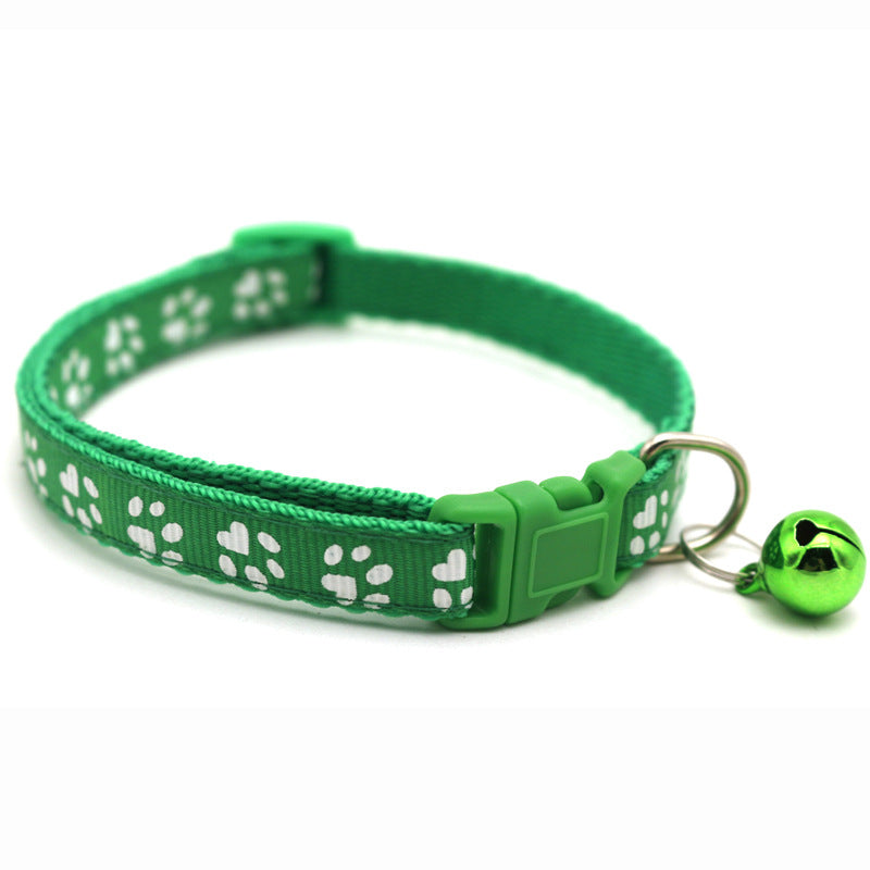 Adjustable Colorful Cat Collar with Bell