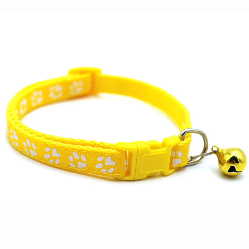 Adjustable Colorful Cat Collar with Bell