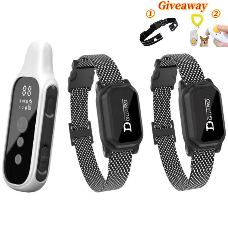 800m Waterproof Dog Training Collar with Remote – Rechargeable Electric Shock, Vibration & Beep Modes – LCD Display, Adjustable Nylon Strap for Small, Medium, and Large Dogs