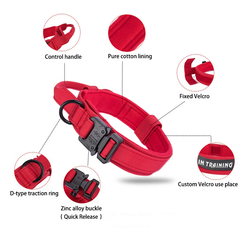 Pet Tactical Training Collar Leash Set -Reflective