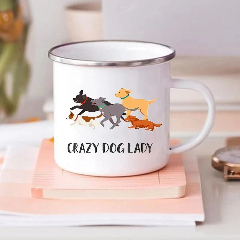 Funny Cat Print Enamel Mug – "6 Signs That You Are Secretly A Cat" Coffee Cup | Cat Lover Gift | Creative Drinkware