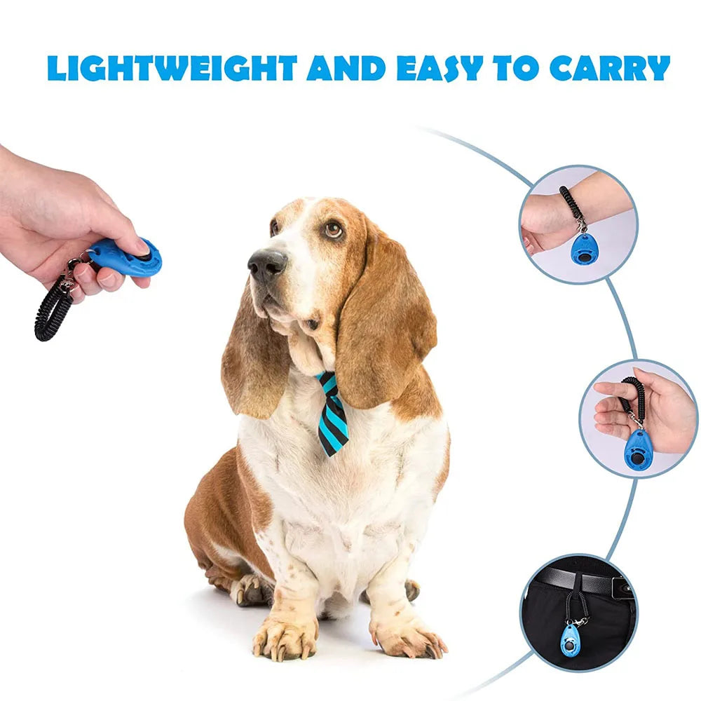 2-Pack Dog Training Clicker with Adjustable Wrist Strap – Lightweight, Durable & Easy to Use for Dogs, Cats, Birds, Horses & More