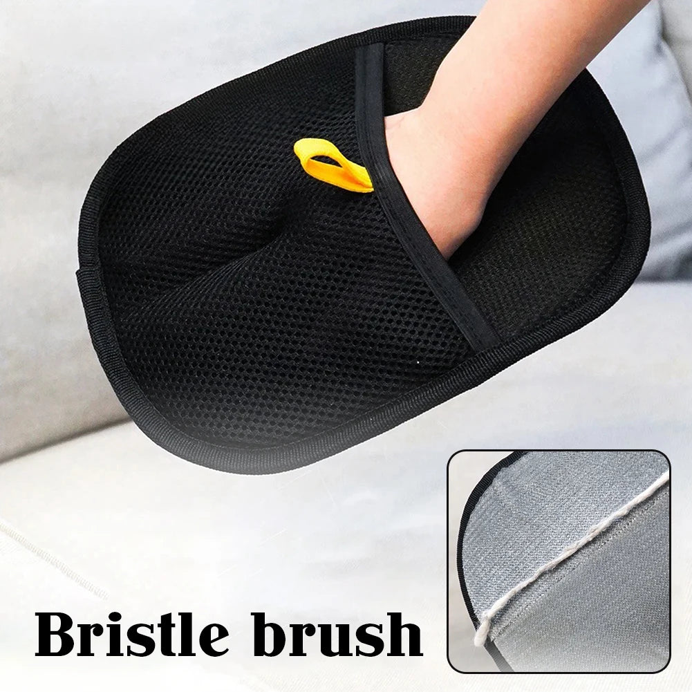 Double-Sided Pet Grooming Gloves – Hair Remover & Static Dedusting Brush for Pets, Furniture, & Clothing (24×16cm)