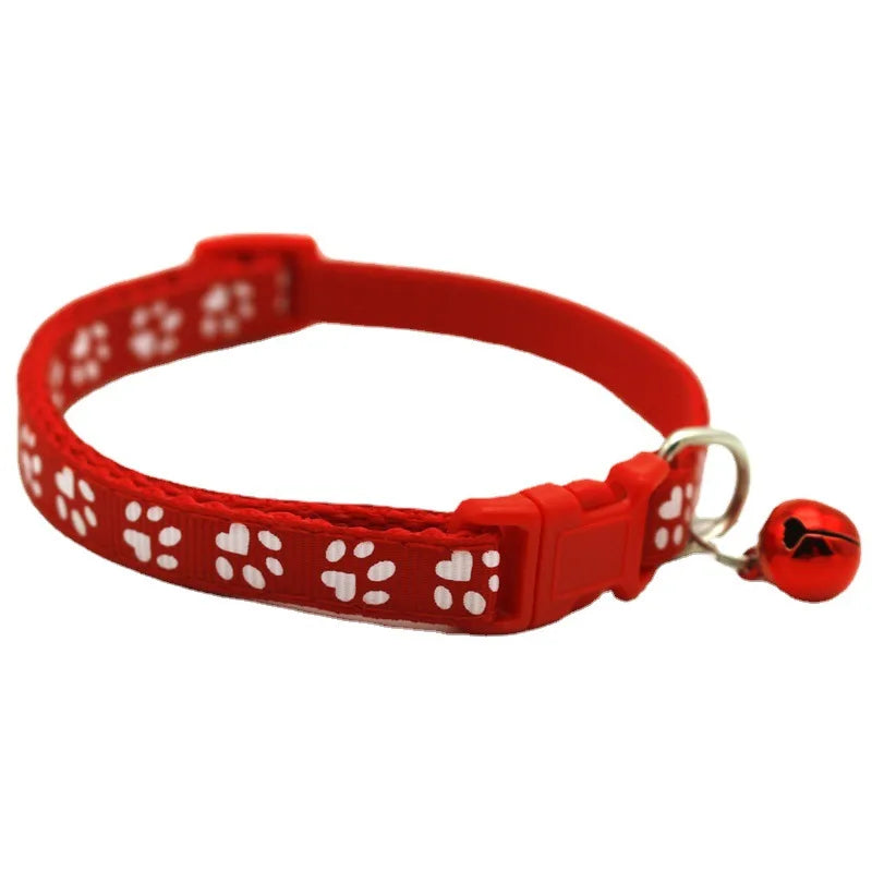 Adjustable Colorful Cat Collar with Bell