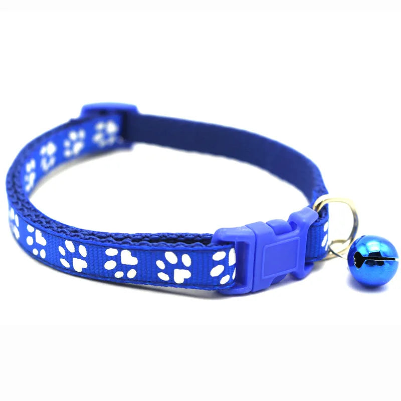 Adjustable Colorful Cat Collar with Bell