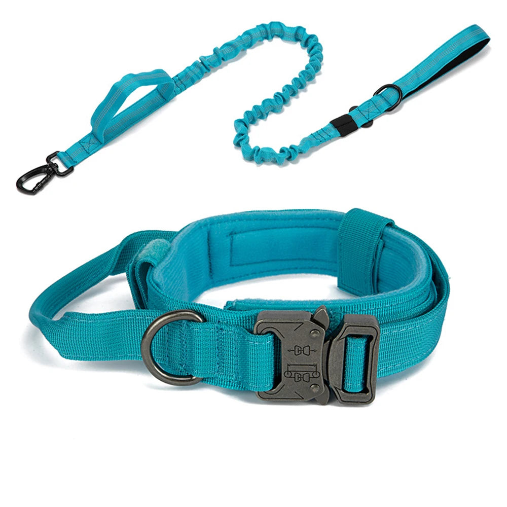 Pet Tactical Training Collar Leash Set -Reflective