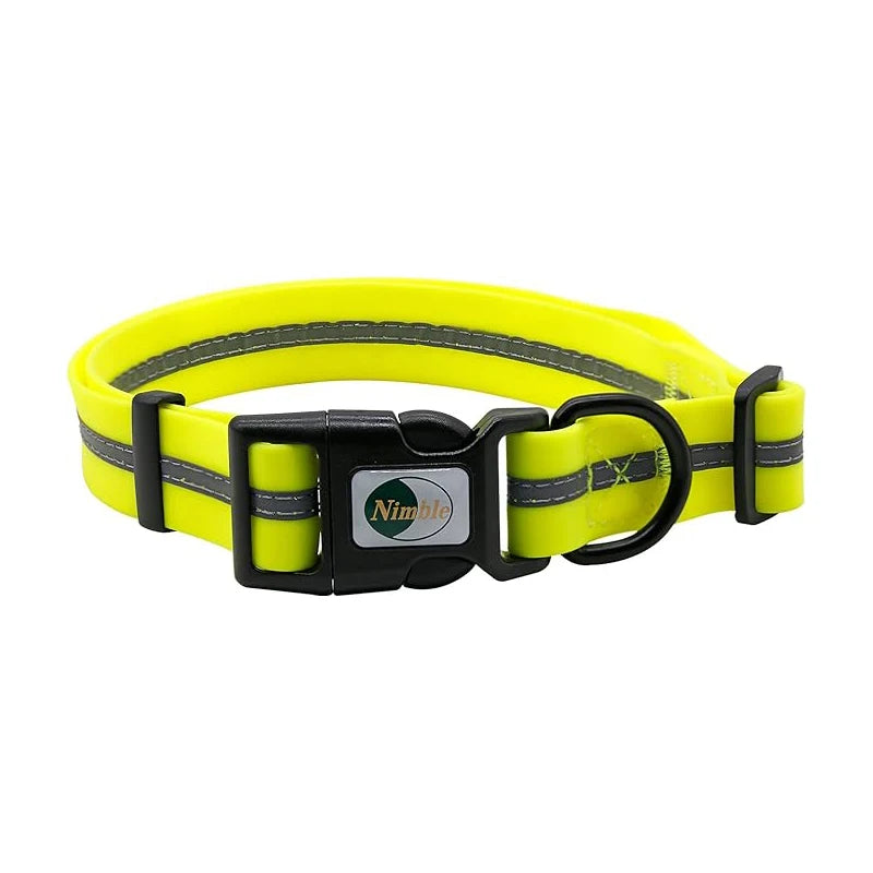 Waterproof Reflective Dog Collar – Adjustable, Anti-Odor, Durable Flex-Poly Design for Active Dogs