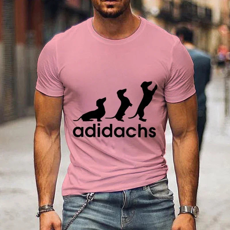 Dachshund Dog Lover T-Shirt – Unisex Graphic Tee for Men & Women | Harajuku Style Casual Oversized Shirt (M–5XL)