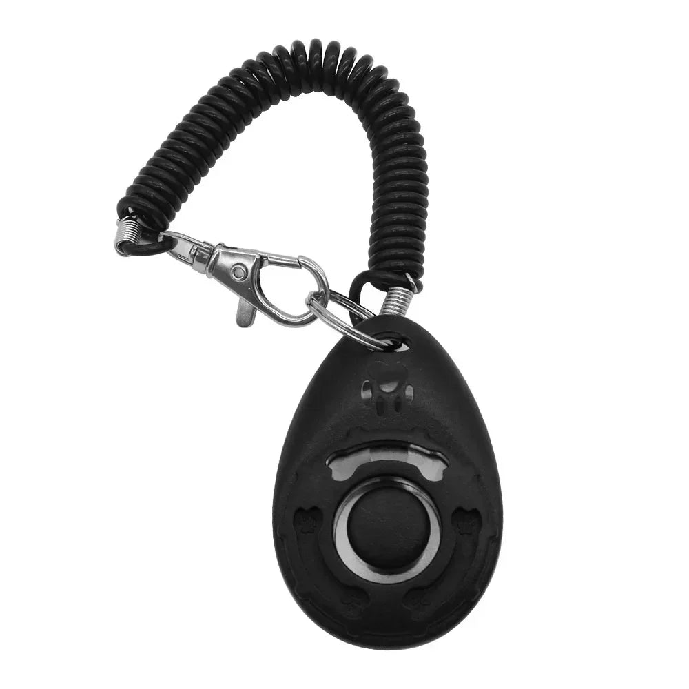 Dog Training Clicker with Adjustable Wrist Strap – Easy to Use Pet Trainer for Dogs, Cats, Puppies, Birds, Horses – Lightweight & Durable Obedience Tool