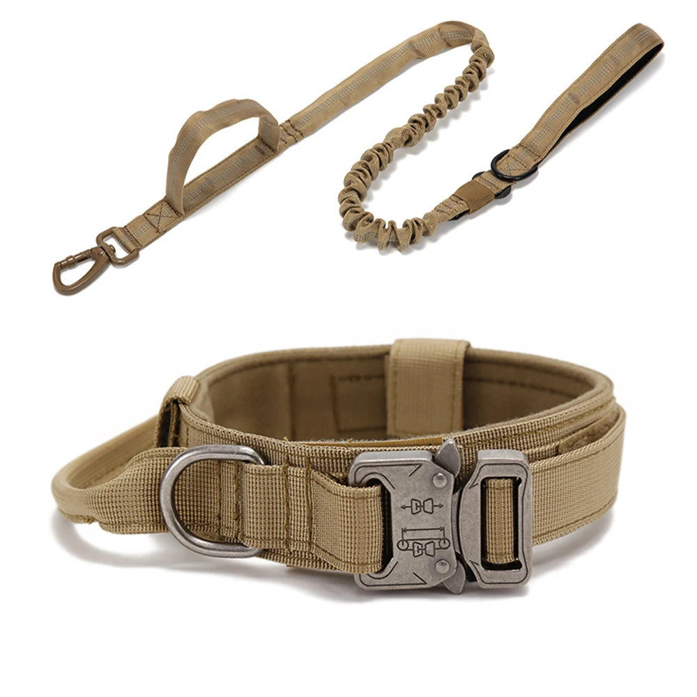 Pet Tactical Training Collar Leash Set -Reflective