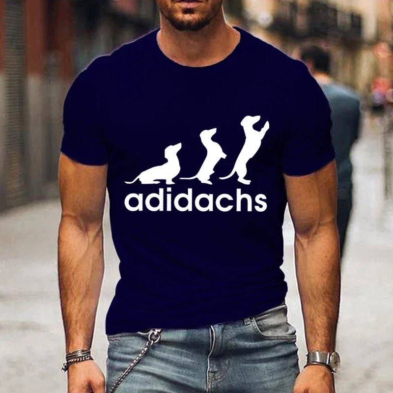 Dachshund Dog Lover T-Shirt – Unisex Graphic Tee for Men & Women | Harajuku Style Casual Oversized Shirt (M–5XL)