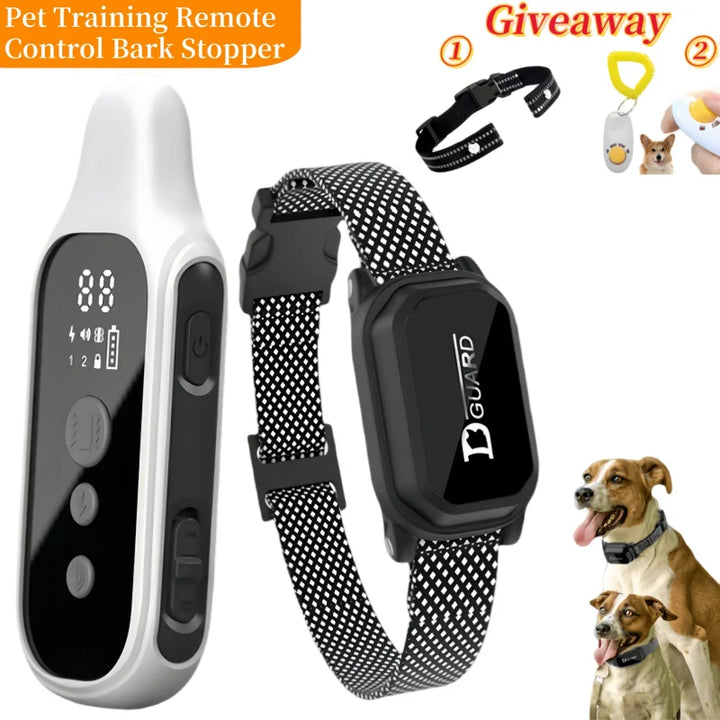 800m Waterproof Dog Training Collar with Remote – Rechargeable Electric Shock, Vibration & Beep Modes – LCD Display, Adjustable Nylon Strap for Small, Medium, and Large Dogs