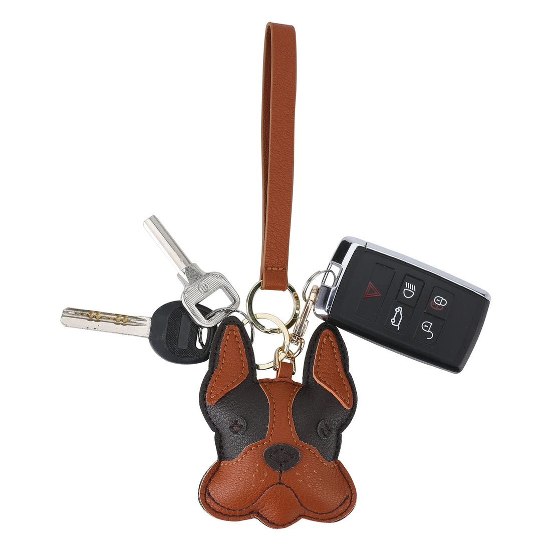 Leather Doggy Keychain Charm – Cute Puppy Dog Lover Gift | Doggie Bag Charm & Accessory for Pet Parents