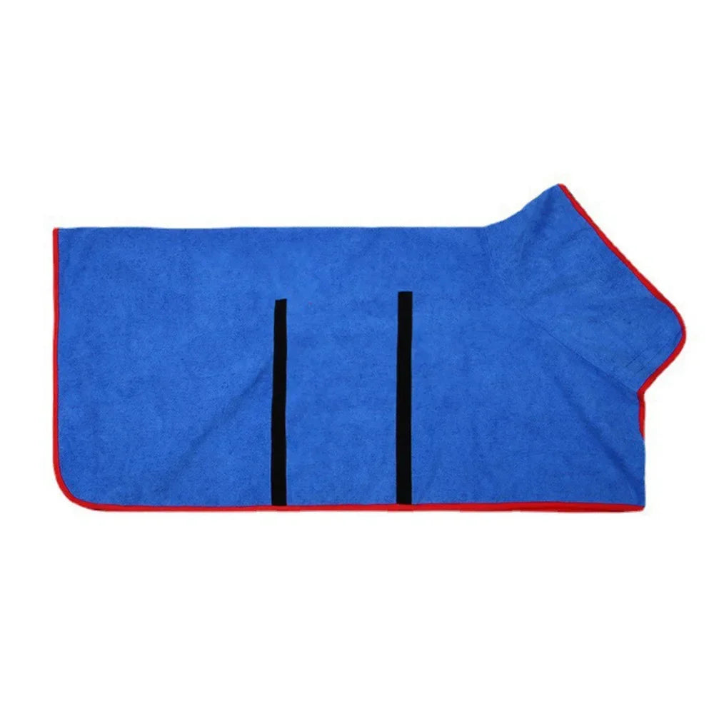 Absorbent Dog Bathrobe – Quick-Drying Pet Towel Wrap for Full-Body Drying