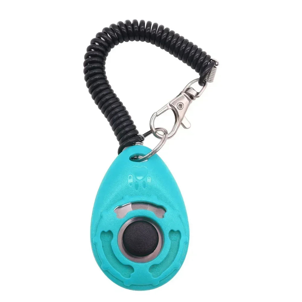 Dog Training Clicker with Adjustable Wrist Strap – Easy to Use Pet Trainer for Dogs, Cats, Puppies, Birds, Horses – Lightweight & Durable Obedience Tool