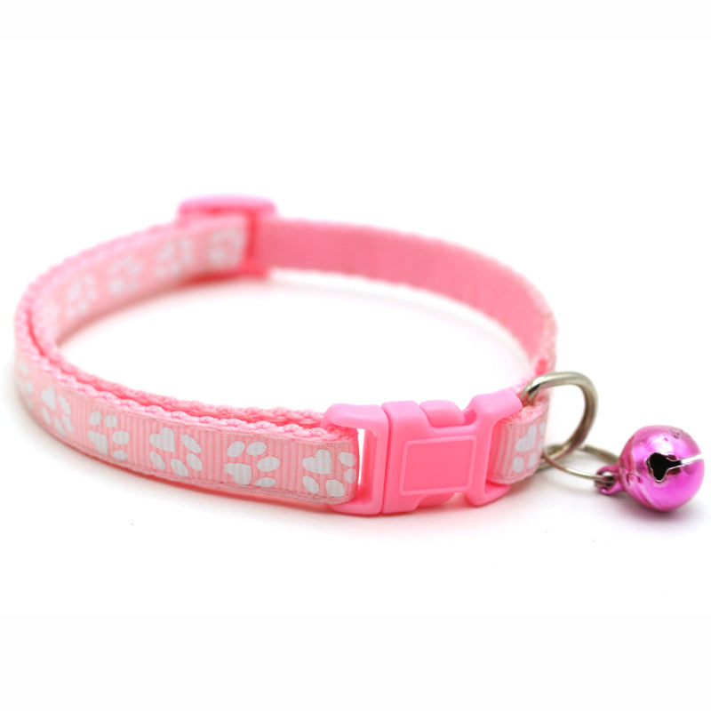 Adjustable Colorful Cat Collar with Bell
