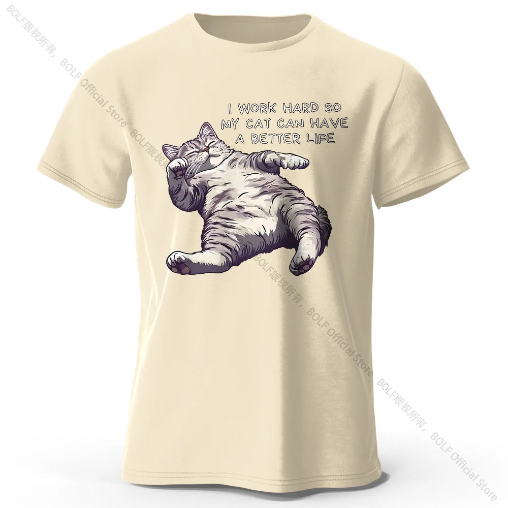 Kawaii Cat Lover T-Shirt – Soft Cotton Unisex Tee with Cute Anime-Inspired Design