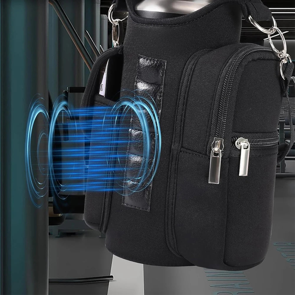 Magnetic Water Bottle Sling Bag – Crossbody Carrier with Phone Holder for Men & Women