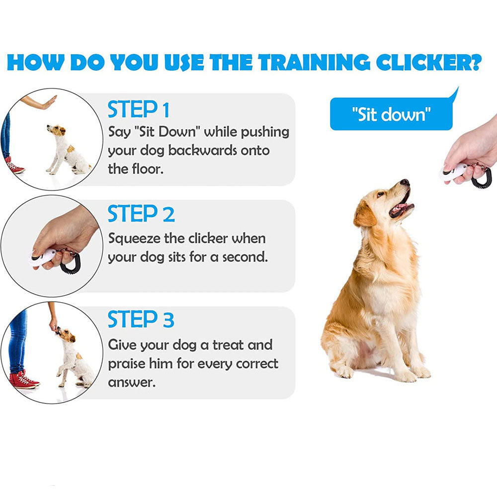 2-Pack Dog Training Clicker with Adjustable Wrist Strap – Lightweight, Durable & Easy to Use for Dogs, Cats, Birds, Horses & More