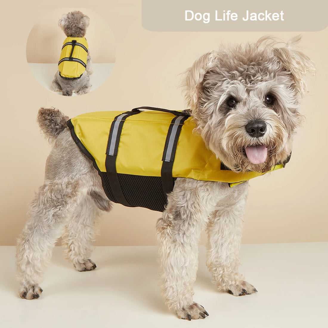 Reflective Adjustable Dog Life Jacket – High-Buoyancy Safety Vest for Large Dogs