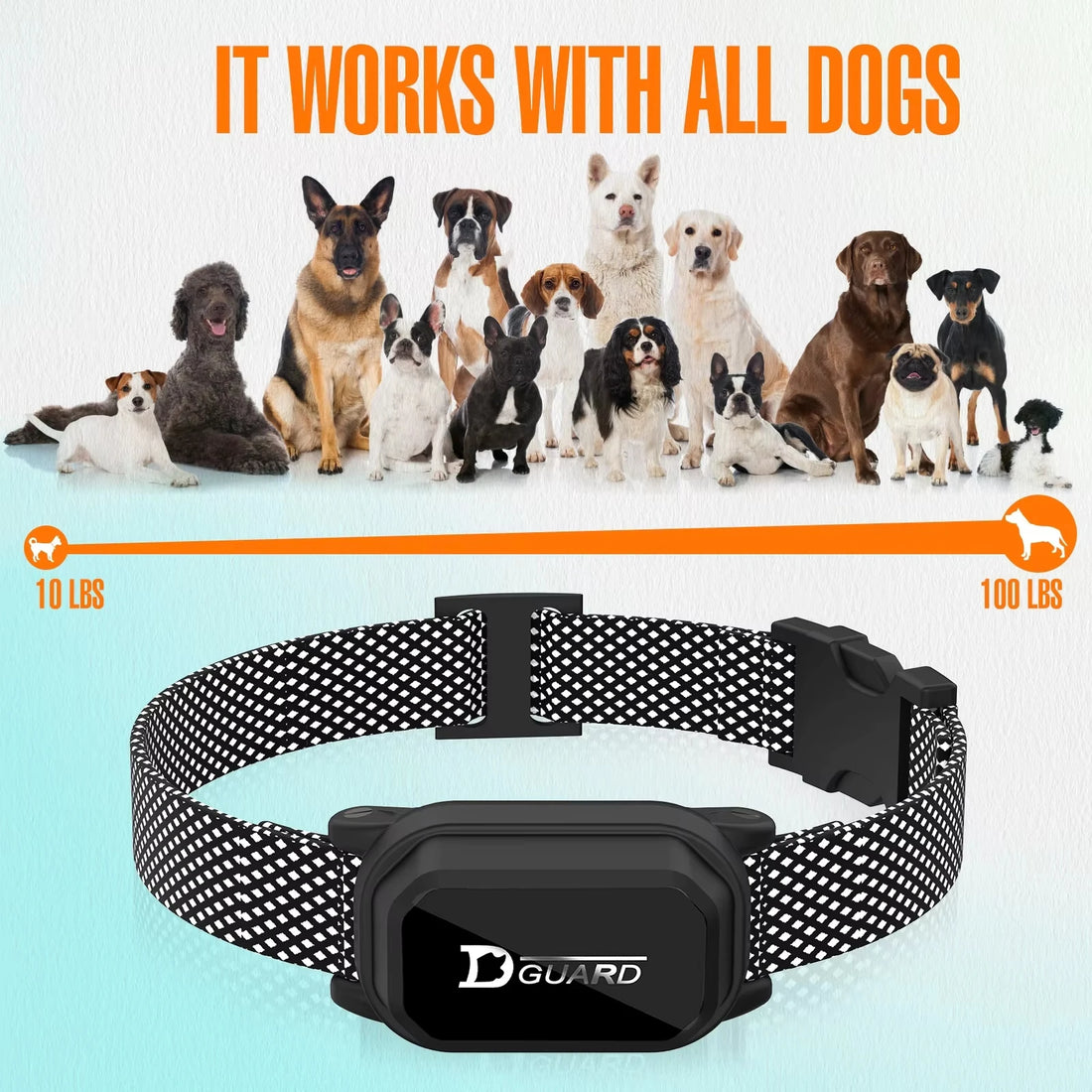 800m Waterproof Dog Training Collar with Remote – Rechargeable Electric Shock, Vibration & Beep Modes – LCD Display, Adjustable Nylon Strap for Small, Medium, and Large Dogs