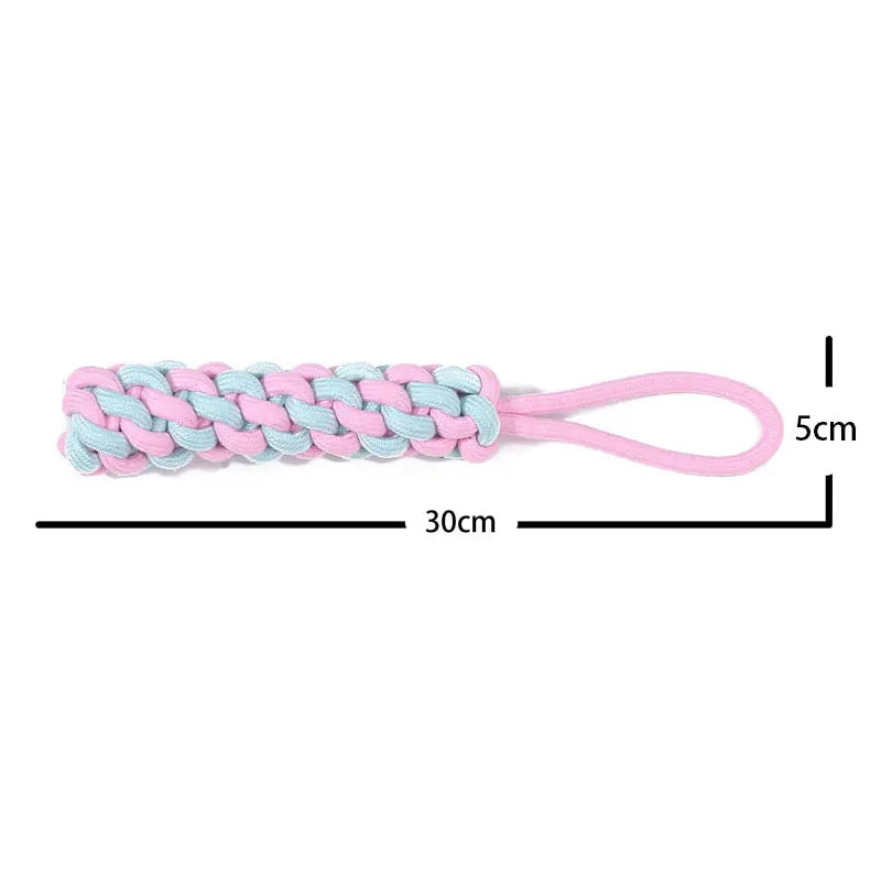 Chew Toy for Small Dogs – Cotton Rope Molar Ball | Dog Training & Teething Toy | Pet Accessories for Teeth Cleaning, Chewing & Play