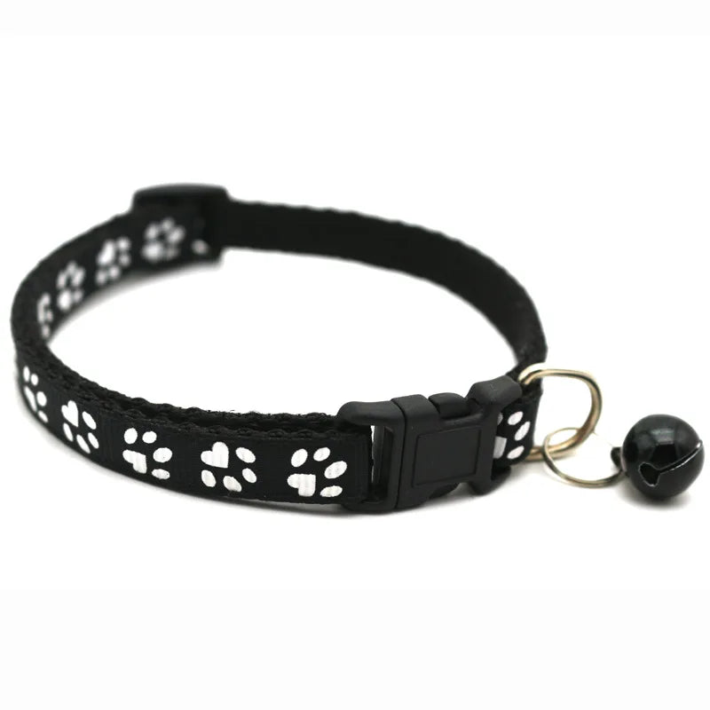 Adjustable Colorful Cat Collar with Bell
