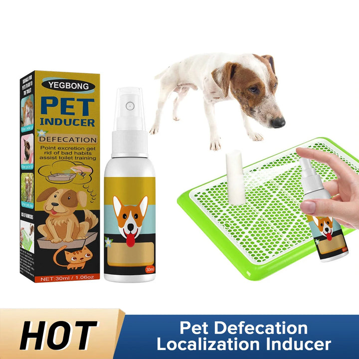 Pet Potty Training Spray for Dogs & Cats – 30ml Toilet Training Aid for Puppies, Kittens, Indoor & Outdoor Use – Urine & Poop Location Attractant – Defecation Inducer