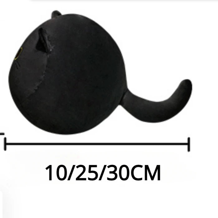 Black Cat Plush Toy – Soft Stuffed Animal Doll