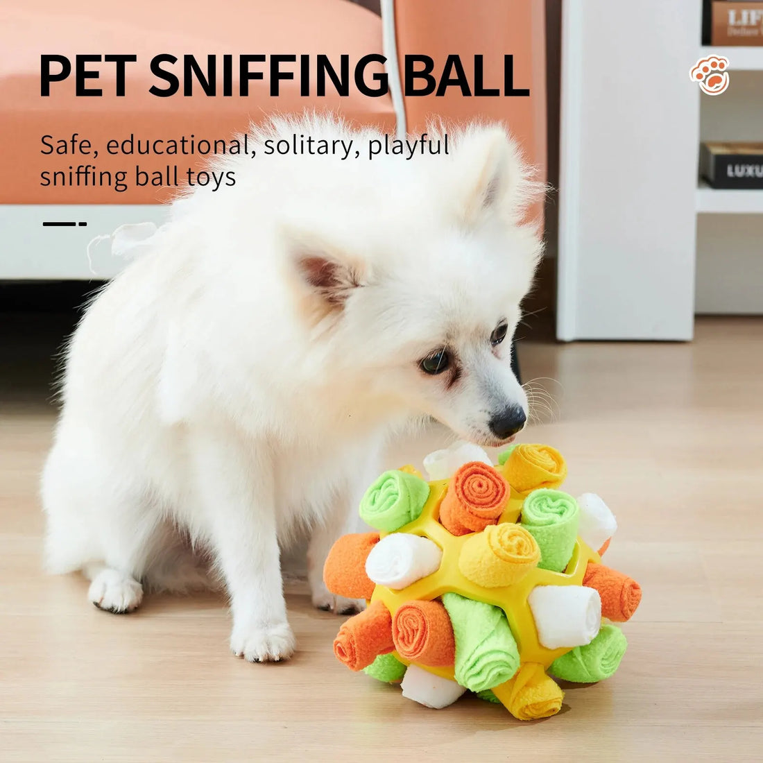 Sniffing Puzzle Toy for Dogs & Cats – Interactive Training Feeder with Hidden Treat Compartments