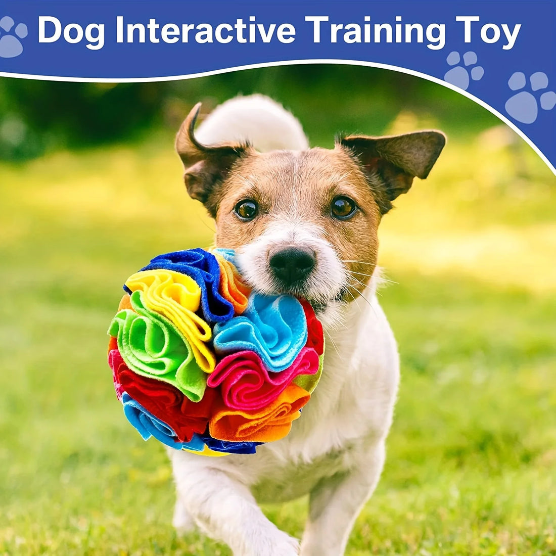 Interactive Dog Snuffle Ball – Treat Puzzle Toy for Large Dogs | Encourages Natural Foraging & Slow Feeding